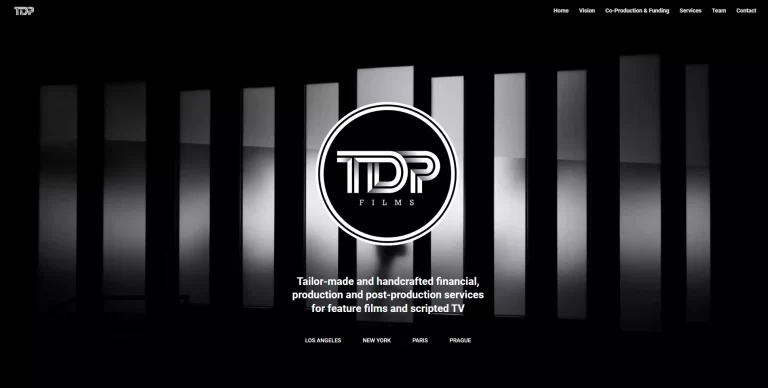 Site TDPfilms page d'accueil